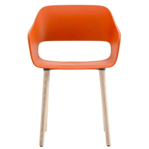 fauteuil-restaurant-design-bois-polymere-orange-Babila