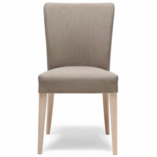 mobilier restaurant chaise en tissu et bois naturel empilable 207