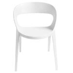 fauteuil de réunion design empilable blanc carla resol