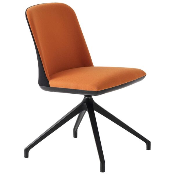 chaise-de-bureau-tissu-pivotante-orange-slimi